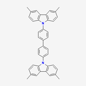 molecular formula C40H32N2 B1627891 4,4'-Bis(3,6-dimethyl-9H-carbazole-9-yl)biphenyl CAS No. 681230-30-8