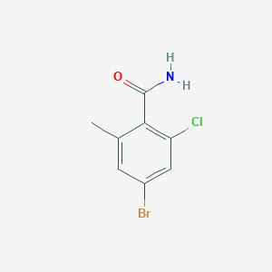molecular formula C8H7BrClNO B1627895 4-Bromo-2-chloro-6-methylbenzamide CAS No. 877149-13-8