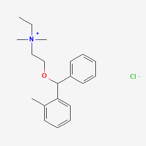 molecular formula C20H28ClNO B1627900 Ethyldimethyl (2-(2-methylbenzhydryloxy)ethyl) ammonium chloride CAS No. 93940-17-1