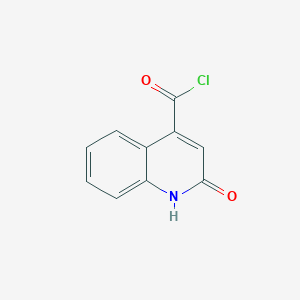 2-Hydroxyquinoline-4-formylchloride
