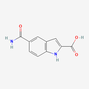 molecular formula C10H8N2O3 B1627904 5-carbamoyl-1H-indole-2-carboxylic acid CAS No. 796870-67-2