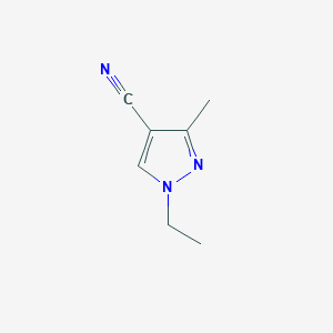 molecular formula C7H9N3 B1627913 1-ethyl-3-methyl-1H-pyrazole-4-carbonitrile CAS No. 1006471-43-7