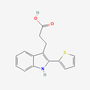 B1627914 3-(2-Thien-2-yl-1h-indol-3-yl)propanoic acid CAS No. 5691-03-2