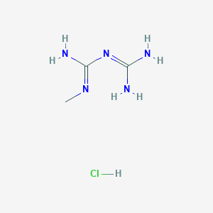 molecular formula C3H10ClN5 B162792 1-Methylbiguanide hydrochloride CAS No. 1674-62-0