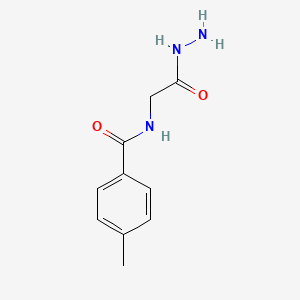 molecular formula C10H13N3O2 B1627927 2-(4-Methylbenzamido)acetic acid hydrazide CAS No. 887359-68-4