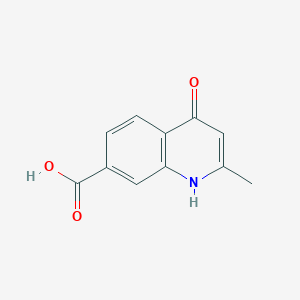 molecular formula C11H9NO3 B1627928 4-Hydroxy-2-methylquinoline-7-carboxylic acid CAS No. 950236-91-6