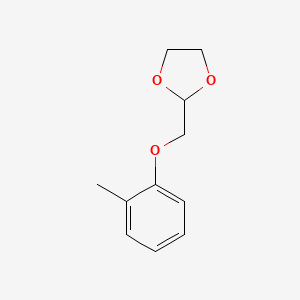 molecular formula C11H14O3 B1627933 2-(2-Methyl-phenoxymethyl)-[1,3]dioxolane CAS No. 850348-76-4