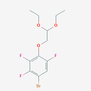 molecular formula C12H14BrF3O3 B1627936 1-Bromo-4-(2,2-diethoxyethoxy)-2,3,5-trifluorobenzene CAS No. 850349-82-5
