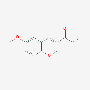 molecular formula C13H14O3 B1627937 1-(6-Methoxy-2H-chromen-3-yl)-propan-1-one CAS No. 850350-06-0
