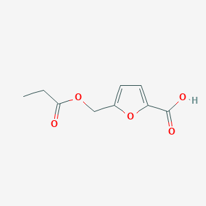 molecular formula C9H10O5 B1627944 5-Propionyloxymethyl-furan-2-carboxylic acid CAS No. 405294-68-0