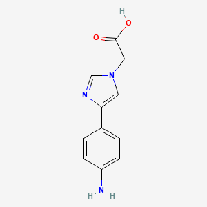 [4-(4-aminophenyl)-1H-imidazol-1-yl]acetic acid