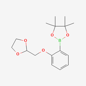 2-[2-([1,3]Dioxolan-2-ylmethoxy)phenyl]-4,4,5,5-tetramethyl-[1,3,2]dioxaborolane