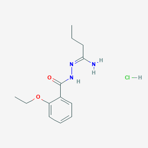 N-[(Z)-1-Aminobutylideneamino]-2-ethoxybenzamide;hydrochloride
