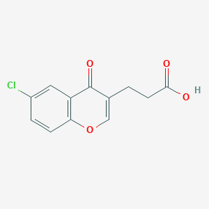 molecular formula C12H9ClO4 B1627973 6-Chlorochromone-3-propionic acid CAS No. 890090-65-0