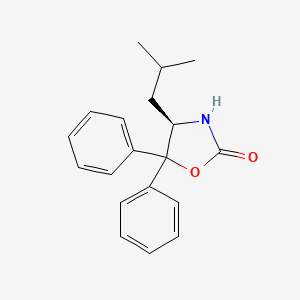 molecular formula C19H21NO2 B1627974 (R)-(+)-5,5-Diphenyl-4-isobutyl-2-oxazolidinone CAS No. 352535-72-9