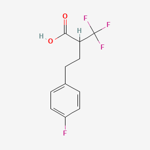 4-(4-Fluorophenyl)-2-(trifluoromethyl)butanoic acid