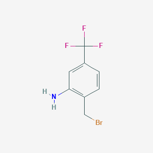 molecular formula C8H7BrF3N B1627982 2-(Bromomethyl)-5-(trifluoromethyl)benzenamine CAS No. 939758-32-4
