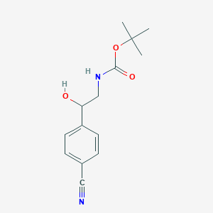 [2-(4-Cyanophenyl)-2-hydroxyethyl]carbamic acid tert-butyl ester