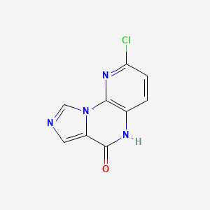 molecular formula C9H5ClN4O B1627997 2-Chloroimidazo[1,5-a]pyrido[3,2-e]pyrazin-6(5H)-one CAS No. 240815-52-5