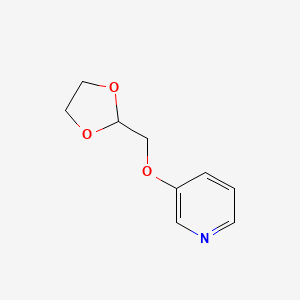 molecular formula C9H11NO3 B1628020 3-[(1,3-Dioxolan-2-yl)methoxy]pyridine CAS No. 864684-70-8