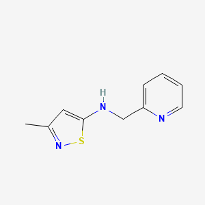 molecular formula C10H11N3S B1628021 3-Methyl-N-[(pyridin-2-yl)methyl]-1,2-thiazol-5-amine CAS No. 864684-73-1