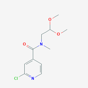molecular formula C11H15ClN2O3 B1628023 2-chloro-N-(2,2-dimethoxyethyl)-N-methylpyridine-4-carboxamide CAS No. 864685-16-5