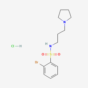 2-Bromo-N-(3-pyrrolidin-1-YL-propyl)-benzenesulfonamide hydrochloride