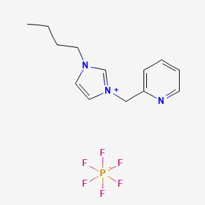 molecular formula C13H18F6N3P B1628048 1-丁基-3-[(吡啶-2-基)甲基]-1H-咪唑-3-六氟磷酸盐 CAS No. 873788-09-1