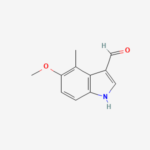 molecular formula C11H11NO2 B1628049 5-甲氧基-4-甲基-1H-吲哚-3-甲醛 CAS No. 932710-64-0