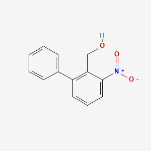 molecular formula C13H11NO3 B1628059 (3-Nitro[1,1'-biphenyl]-2-yl)methanol CAS No. 107622-50-4