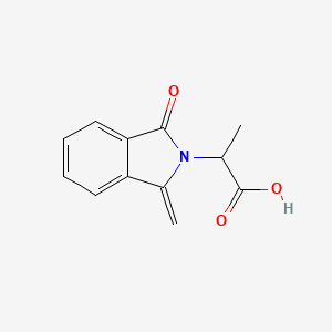 molecular formula C12H11NO3 B1628061 2-(1-methylene-3-oxo-1,3-dihydro-2H-isoindol-2-yl)propanoic acid CAS No. 62100-29-2