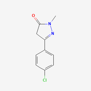 5-(4-Chlorophenyl)-2-methyl-2,4-dihydro-3H-pyrazol-3-one