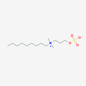 molecular formula C14H31NO4S B1628091 3-[Dimethyl(nonyl)azaniumyl]propyl sulfate CAS No. 92764-21-1
