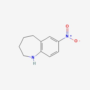molecular formula C10H12N2O2 B1628097 7-Nitro-2,3,4,5-tetrahydro-1H-benzo[B]azepine CAS No. 444588-17-4