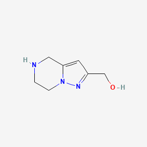molecular formula C7H11N3O B1628116 (4,5,6,7-Tetrahydropyrazolo[1,5-A]pyrazin-2-YL)methanol CAS No. 623565-69-5