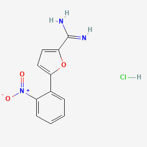 molecular formula C11H10ClN3O3 B1628120 Nitrafudam hydrochloride CAS No. 57666-60-1