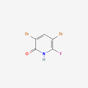 molecular formula C5H2Br2FNO B1628130 3,5-Dibromo-6-fluoropyridin-2(1H)-one CAS No. 55406-17-2