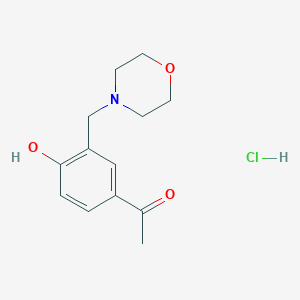 molecular formula C13H18ClNO3 B1628140 1-[4-Hydroxy-3-(morpholin-4-ylmethyl)phenyl]ethanone hydrochloride CAS No. 92041-43-5