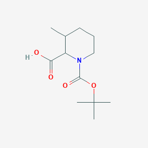 molecular formula C12H21NO4 B1628147 1-(Tert-butoxycarbonyl)-3-methylpiperidine-2-carboxylic acid CAS No. 661459-05-8