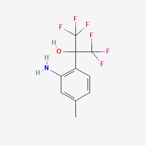 2-(2-Amino-4-methylphenyl)-1,1,1,3,3,3-hexafluoropropan-2-ol