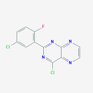 molecular formula C12H5Cl2FN4 B1628177 4-Chloro-2-(5-chloro-2-fluorophenyl)pteridine CAS No. 1015236-21-1