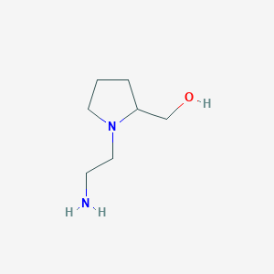molecular formula C7H16N2O B1628185 [1-(2-Amino-ethyl)-pyrrolidin-2-yl]-methanol CAS No. 908861-46-1