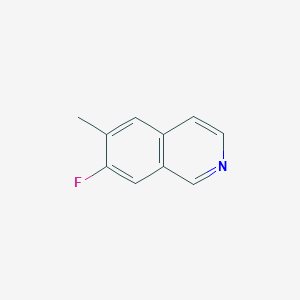 molecular formula C10H8FN B1628186 7-氟-6-甲基异喹啉 CAS No. 1159983-16-0