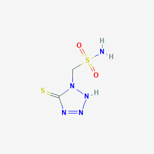 molecular formula C2H5N5O2S2 B1628187 1-Sulfamoylmethyl-5-mercaptotetrazole CAS No. 61271-04-3