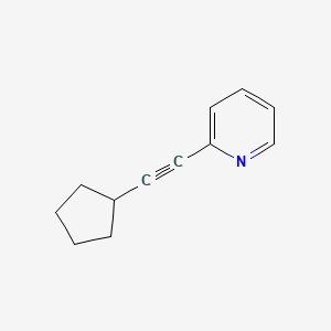 2-(Cyclopentylethynyl)pyridine