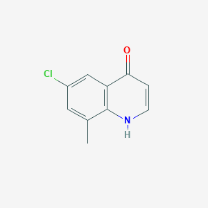 molecular formula C10H8ClNO B1628212 6-Chloro-4-hydroxy-8-methylquinoline CAS No. 203626-38-4