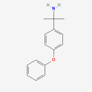 molecular formula C15H17NO B1628217 2-(4-Phenoxyphenyl)propan-2-amine CAS No. 54737-66-5