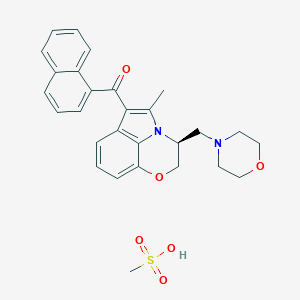 molecular formula C28H30N2O6S B162823 S(-)-WIN 55,212-3甲磺酸盐 CAS No. 131543-25-4