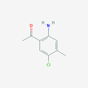 molecular formula C9H10ClNO B1628233 1-(2-Amino-5-chloro-4-methylphenyl)ethanone CAS No. 855936-17-3