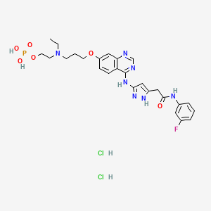 molecular formula C26H33Cl2FN7O6P B1628234 Barasertib dihydrochloride CAS No. 722543-50-2